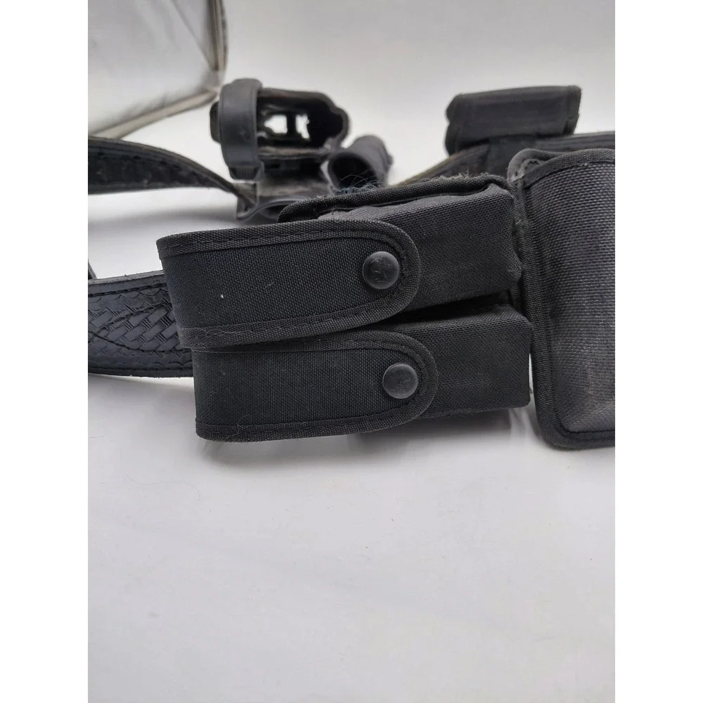 Dutyman 5021 Basketweave Leather Belt Bundle 9 Attachments 4XL 65